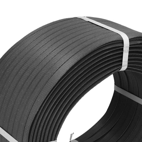 Heavy Duty Pp Manual Packing Belt Roll Killer Tensile Strength Strapping Tape For Hand Baler Tools 12.5mm Width 300m Length secured in a roll.