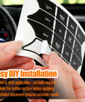 Installing Mercedes Benz Dash Button Repair Kit With Stickers And Decals To Restore Faded Interior Buttons Easy DIY Fix