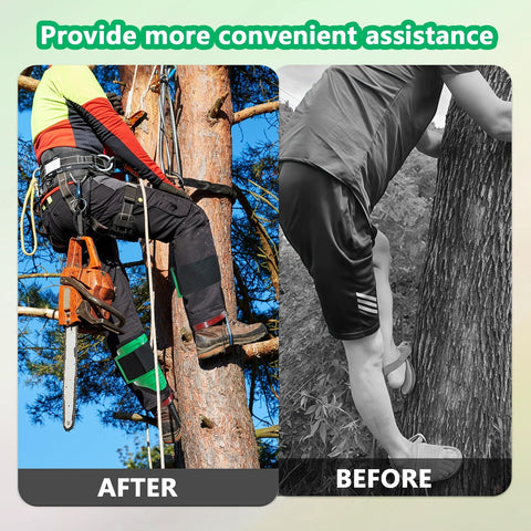 Adjustable Tree Climbing Spikes With EVA Padding, Lightweight 45 Mn Steel Spurs For Tree Work, Logging, Fruit Picking, And Pruning, Rugged Gear With Comfy Fit, Secure Mount, And Upgrade Padding