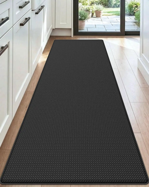 Cushioned Anti Fatigue Kitchen Floor Mat 23x59 Inch Wide Runner Rug With Memory Foam Padding Waterproof Design For Front Sink