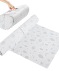 Cozy Foam Bed Rail Bumpers For Toddlers With Semi Teardrop Design And Breathable Cover featuring space print
