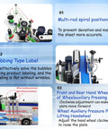 No Sweat Automatic Desktop Labeling Machine For Round Bottles High Speed Conveyor With Smart Touch Screen mechanisms and controls