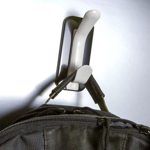 Magnetic Double Coat Hook With Extra Strong Backing For Office School Or Home Easily Hang Coats Hats Umbrellas On Metal Surfaces