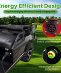 Rugged 10 Foot 3 Pin Charging Cable For Evolution Icon Golf Cart 48V Electric Vehicle demonstrating energy efficiency design.