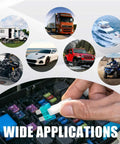 Heavy Duty Automotive Blade Fuses Assortment Kit With Puller 3 To 40 Amp Set For Plug And Play Repairs showcasing wide applications across vehicles.