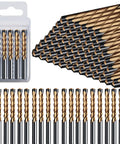 50 Pack Drywall Router Bits 5 32 Inch HSS Pilot Drill Bits Compatible With Spiral Saws And Power Tools For Slick Door And Window Cuts Shop Tested Job Site Ready Heavy Duty Finish in clear plastic case.