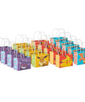 Pokemon Mini Gift Bags 18 Pack With Handles For Birthday Parties And Classroom Treats Featuring Pikachu Charizard Eevee And Gengar Designs About 5 Inches Wide By 4 Inches High By 3 Inches Deep