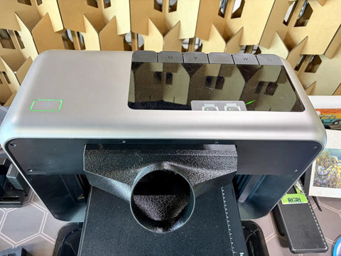 Top view of 4-Inch Odor Eliminator Adapter Fume Extractor For E1 UV Printer Keep Your Workshop Fresh, Safe And Smell-Free While Printing