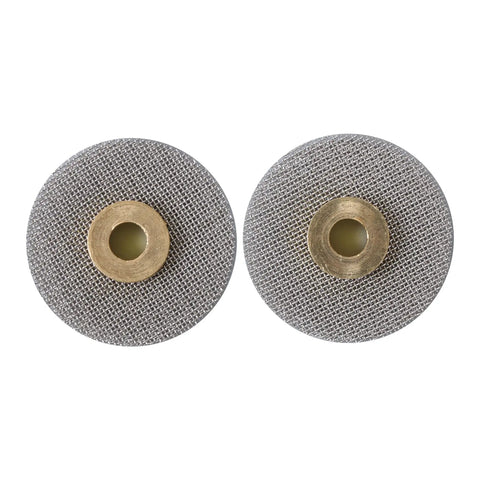 123 Piece TIG Welding Torch Kit With Low Profile Gas Lens System And Pro Grade Alumina Nozzles, mesh gas lenses top view