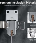 Ceramic Zirconia Hotend Upgrade Kit for 3D Printers Like A1 and A1 Mini displayed with heat resistance features