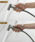 Handheld Bidet Sprayer Kit For Toilet And Cloth Diaper Sprayer Set, Stainless Steel, Easy To Install, dual spray modes