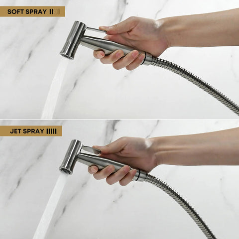 Handheld Bidet Sprayer Kit For Toilet And Cloth Diaper Sprayer Set, Stainless Steel, Easy To Install, dual spray modes
