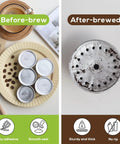 Aluminum Foil Lids For Reusable Nespresso VertuoLine Pods 62mm 200 Pack Budget Friendly Durable Seals Before and After Brew
