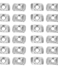 Kick Your 3d Printer Game Up With 40 Piece M3 T Slot Nuts Made From Tough Carbon Steel That Slide Smoothly Into Channels For Super Fast Mods And Upgrades On Your CNC Router Or Custom Builds - 40pc set of M3 Hammer Head sliding nuts.