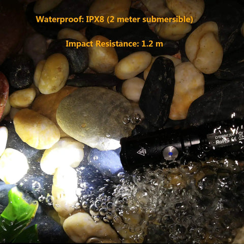 High Powered Tactical Flashlight Kicking Out 1060 Lumens With Built In Fast Charging For This Rechargeable Led Handheld Light Featuring Five Brightness Settings And Full Waterproofing For Any Outdoor Adventure