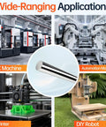 Wide-ranging applications of Two Piece 10mm X 200mm Linear Motion Rods in CNC, automation, 3D printing, and DIY robots.