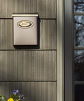 Locking Wall Mount Mailbox In Galvanized Steel Venetian Bronze Medium Capacity With Concealed Cam Lock And 2 Keys Easy Lift Lid