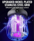 Cordless Indoor Outdoor Bug Zapper With 365Nm UV Light Attracts Mosquitoes Flies Wasps And Moths, Rechargeable Fly Trap