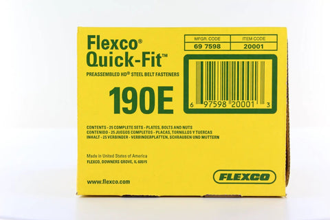 Box of 190E Box Quick Fit Bolt Solid Steel Plate Fastener Kit with Preassembled Bottom Plates and Piloted Bolts
