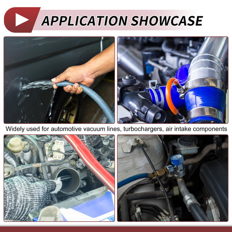 Application of Air And Water Silicone Vacuum Hose 10 Ft High Temperature Automotive Vacuum Line Clear Tubing Three Sixteenth Inch Outer Diameter 5mm ID 2mm Wall Thickness For Turbo Boost And Vacuum System in various automotive settings