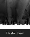 Elastic hem of Elite Chiminea Cover For All Weather Protection, Water Resistant 300D Polyester With Elastic Hem And Auto Locking Drawcord