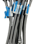 10 Pack Universal Toilet Water Connector Hose 12 Inch Braided Stainless Steel 3 Eighth Inch Compression And Seven Eighth Inch Ballcock Thread Easy Install Rust Resistant Bathroom Supply Line