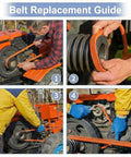 Belt Replacement Guide for Deck Spindle Belt Kevlar Cord For Lawn Tractors With Briggs And Stratton Engine