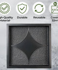 Plastic Molds Concrete Set For Patio Paving 4 Pcs Big Pathmaker Reusable Cobblestone Walkway Forms, single mold close-up
