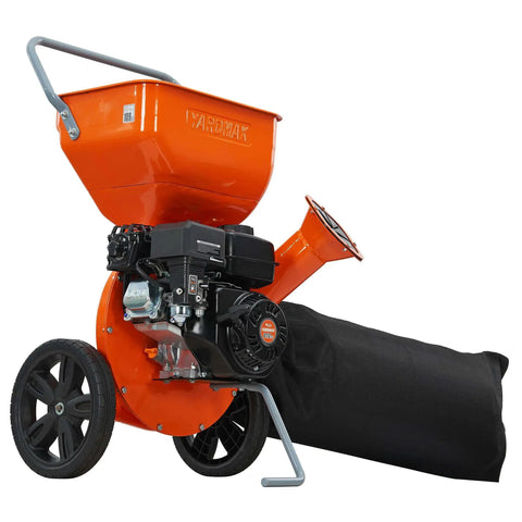 2 In 1 Wood Chipper And Shredder YW6065 with All Steel Construction, shown from side angle, includes Kohler 2000 Series engine
