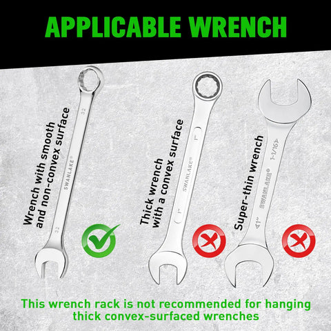 Heavy Duty Magnetic Wrench Rack Snaps Right Onto Your Toolbox To Keep Metric And Sae Combination Ratchets Locked In Tight Across Twenty Four Universal Slots So You Can Knock Out Any Job From Your Crew Cab Or Workshop Rig