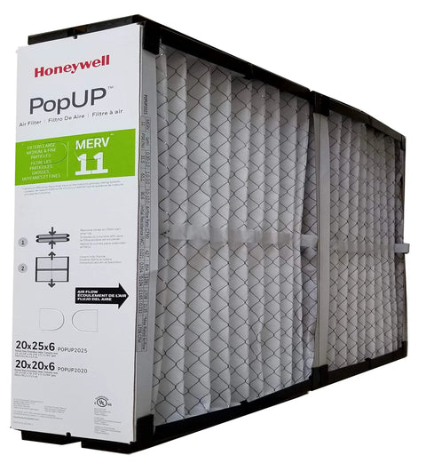 PopUp 20x25 Media Filter MERV 11 For Compatible 20x25 Air Cleaners, Flat-To-Fit Design stack view