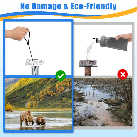 Heavy Duty 30 Inch Drain Snake 5 Pack With Rust Resistant Steel Core And Bendy Nylon Sleeve used to clear clogs from a drain.