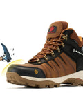 Six Inch Waterproof Steel Toe Work Boots For Men Leather Lace Up EH Rated Slip Resistant Outsole Built Tough For Job Sites