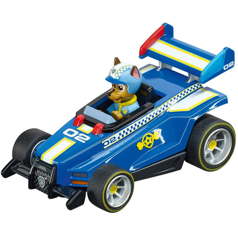 PAW Patrol Battery Operated 1:43 Scale Slot Car Racing Track Set With Jump Ramp Featuring Chase And Marshall 14.1 Foot Track