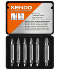 Damaged Screw Extractor Set 6Pc HSS Drill Bit Bolt Remover Kit For Stripped Screws Nuts Bolts And Rusted Or Broken Hardware
