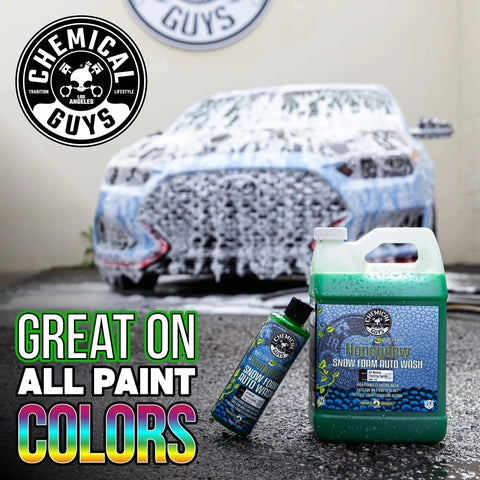 Honeydew Snow Foam Car Wash Soap For Foam Cannons And Guns Thick Clinging Suds That Lift Dirt For A Scratch Free Shine 64 Oz Ready To Roll With Foam Cannon Or Garden Hose Gun bottle and spray on wet car