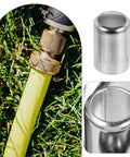 Stainless Steel Hose Ferrules 100Pcs Hydraulic End Fittings Heavy Duty Crimping Sleeves Wear Resistant Industrial Tools For Mechanics Top Shelf Gear Leak Free Deal Real Value Strong Performance Pressure Lines For Pro Shops. Shown on hose and close-up