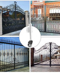 Two Inch PU Gate Wheel 2 Pack Heavy Duty Spring Loaded Gate Caster for metal fence gates, 110lbs load capacity.