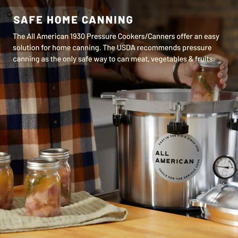 Person using Vent Pipe For Pressure Cookers And Canners Primary Pressure Relief Valve With Automatic Control Fits All American 1930