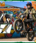 Person riding Beast Fat Tire Electric Bike For Adults With 1500W Peak Motor and 60 Mile Range, 48V 15Ah Battery, 20 Inch Dual Suspension