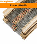 Beast 1000 Piece Carbon Film Resistors Kit With 100 Distinct Values From 1 Ohm To 1 Mega Ohm 5 Percent Tolerance Half Watt