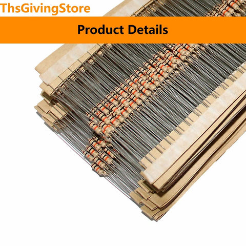 Beast 1000 Piece Carbon Film Resistors Kit With 100 Distinct Values From 1 Ohm To 1 Mega Ohm 5 Percent Tolerance Half Watt