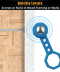 No Sweat Heavy Duty Magnetic Stud Finder Wall Scanner detects screws in wood framing or walls with a strong magnet.