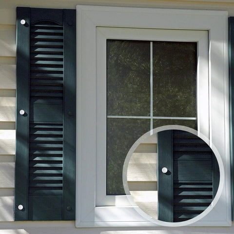 Built To Kick Butt 3 Inch Shutter Screw Fastener Kit Delivers 24 Heavy Duty 304 Stainless Steel Wall Ties pairing with window shutters.