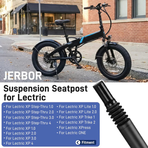 Suspension Seatpost For Lectric XP Series Bikes 31.8mm Shock Absorber Saddle Pole With Smooth Ride Impact Relief