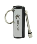 Permanent Fire Starter 5 Pack, Waterproof Metal Keychain Lighter For Camping Stoves Grills And Emergencies, metal finish