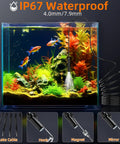 Endoscope Camera With Light 4.3 Inch HD Display 1920P Borescope Snake Inspection IP67 Waterproof cable in aquarium