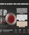 Slick Mini Diamond Saw Blades For Angle Grinder 1.57 Inch 5 Pack 5/8 11 Arbor Slicing Through Tight Corners Dead Nuts Sharp For Tough Material Tasks with diamond blade for granite, tiles, and sandstone.