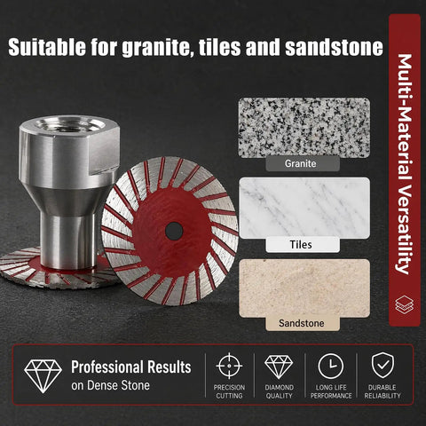 Slick Mini Diamond Saw Blades For Angle Grinder 1.57 Inch 5 Pack 5/8 11 Arbor Slicing Through Tight Corners Dead Nuts Sharp For Tough Material Tasks with diamond blade for granite, tiles, and sandstone.