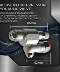 Cleanshot Shut Off Swivel Joint Replacement For 7/8 Inch Airless Paint Sprayers Stainless Steel Construction Pro Grade Valve Assembly Easy Install Complete Package No Extra Parts Needed Durable Leak Free Performance, 86mm swivel joint